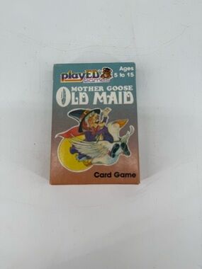 Rare 1984 PlayED Games Mother Goose Old Maid Card Game